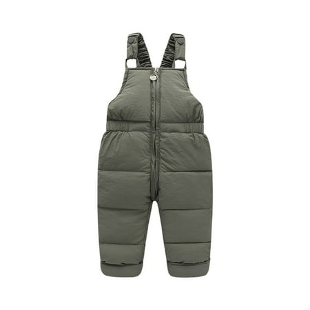 

Toddler Girl Clothes Solid Color Sleeveless Warm Zipper Overall Jumpsuits