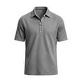 thumbnail image 6 of akafmk Mens Dress Shirts Short Sleeve Collared Shirt Waffle Knit Golf Business Casual Work Shirts Summer Clothes, Size S, 6 of 6