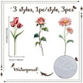 thumbnail image 2 of 1Set 3 Pcs Flower Stickers Roses and Tulips Floral Mirror Decals Aesthetic Wall Stickers Peel and Stick Wall Decoration for Bathroom Bedroom Living Room Wedding Party Home Decor Supplies, 2 of 5