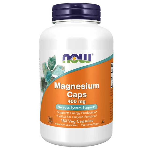 Magnesio 400mg Now 180 cápsulas