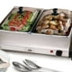 thumbnail image 2 of Servidor Buffet 2 Bandejas Elite Gourmet EWM-6144 Acero Inox, 2 of 2