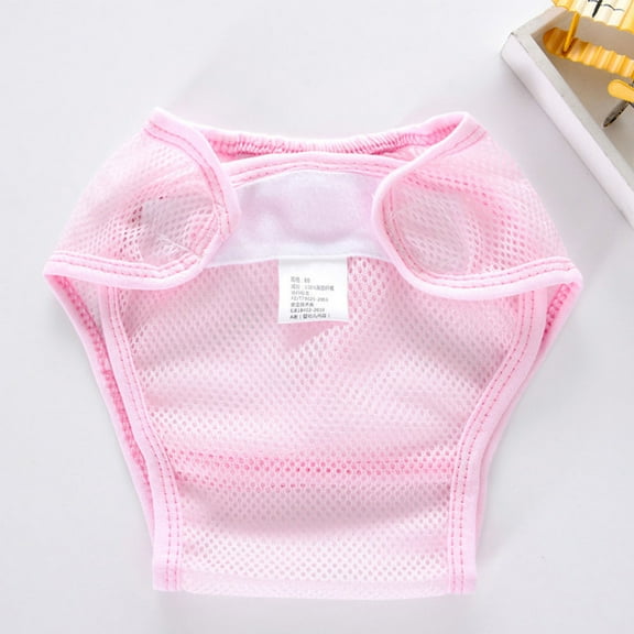 Niceauty Assorted Color Breathable Infant Training Pants for Home Use Lightweight Washable Polyester 3 Pack Size 80