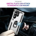 thumbnail image 6 of Decase Compatible with Samsung Galaxy S25 Edge 2025 Case+1-Pack Tempered Screen Protector,Military Grade Drop Protection Cover with 360° Rotating Kickstand,Heavy Duty Shockproof Phone Case,Silver, 6 of 7
