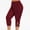B33 Wine womens leggings clearance under $5, variant on Leggings under $5! Cagogo Leggings for Women Capri Plus Size High Waisted Casual Summer Capri Cropped Leggings Workout Athletic Running Hollow Out Butt Lift Knee Length Cropped Pants