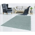 thumbnail image 2 of Modern Indoor Rectangular Carpet, Pad, Mat Azzurra Turquoise Shag 5' x 7' Rug, 2 of 7