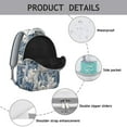 thumbnail image 2 of Boho Floral Students Backpack Durable School Bag with Watercolor Flower Pattern and Adjustable Straps for Student and Student, 2 of 6