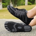 thumbnail image 4 of Rokment Women's Men's Water Shoes Beach Swim Barefoot Shoes Quick-Dry Breathable Athletic Wide Toe Hiking Pool Sneakers for Surf Yoga Exercise Aerobics Black Size 6.5, 4 of 6