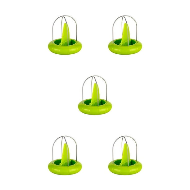 Pelador de frutas Cateissary Cocina Ensalada Gadget Extraíble Desmontable Manija de plástico 7cm Verde 5Conjunto