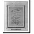 thumbnail image 2 of Historic Framed Print, [Ground and first floor plans, imperial military middle school, Thessalonikē], 17-7/8" x 21-7/8", 2 of 9