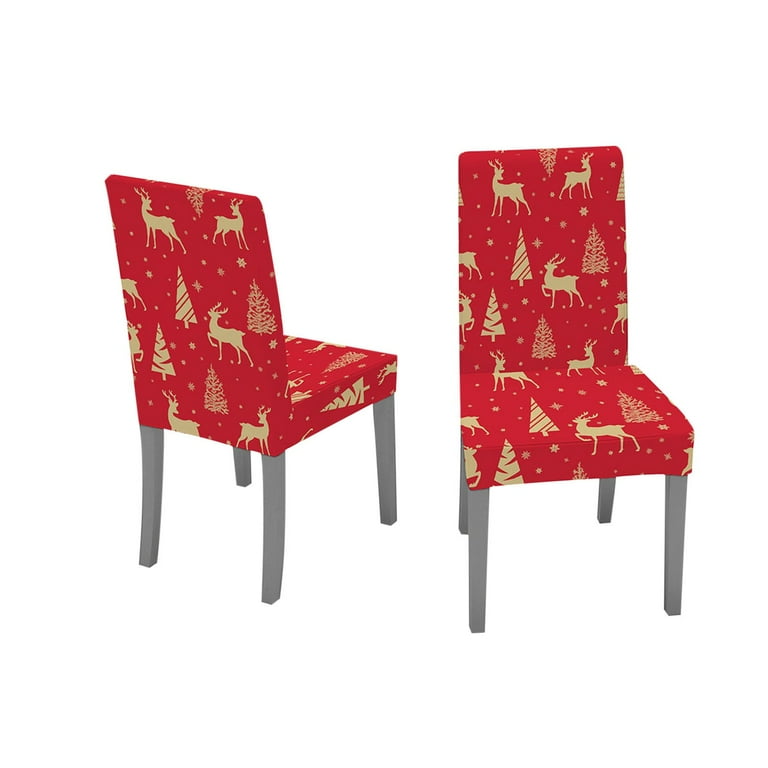 Clearance EQWLJWE Christmas Stretch Chair Covers Removable Washable Dining Room Chair Protector Slipcovers for Christmas Home Decor Holiday Seat