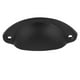 thumbnail image 1 of Pomo de metal para muebles de gabinete con forma de concha antigua, accesorio para utensilios de cocina (negro), 1 of 12