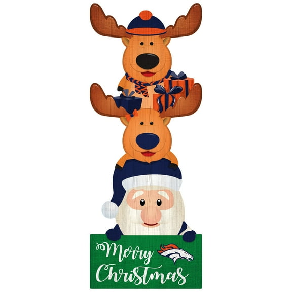 Denver Broncos 31'' Santa Stack Leaner