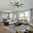 thumbnail image 6 of Sofucor 72" Smart Ceiling Fan, Indoor/Outdoor Ceiling Fans with Lights and Remote, Work with Alexa/Google/App, 3-Color Light 6-Speed Timing Reversible DC Motor for Bedroom Living Room Patio, 6 of 12