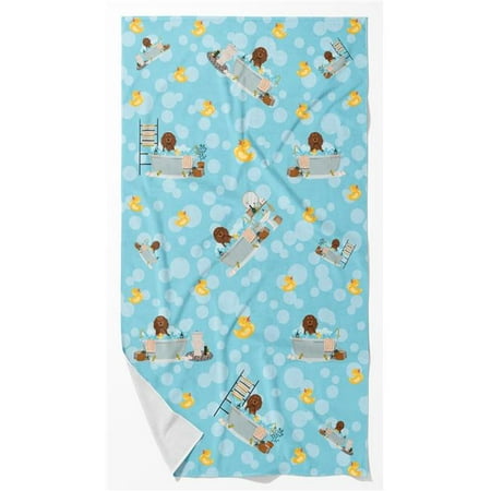 Carolines Treasures WDK5581BTLG 42 x 24 in. Unisex Longhair Chocolate & Tan Dachshund Bath Towel - Large