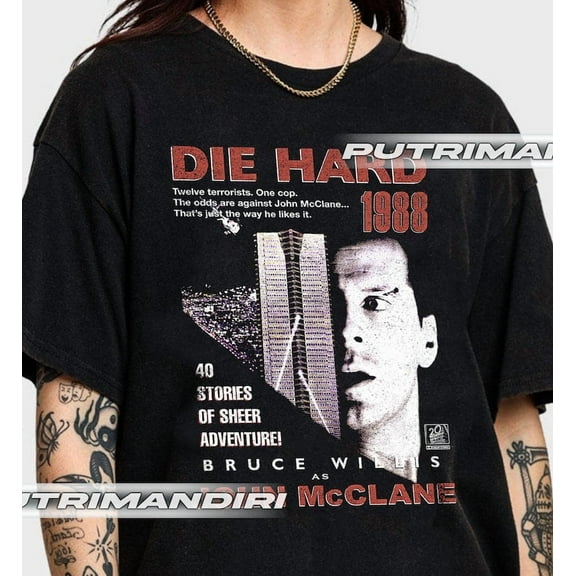 Diehard 1988 ‧ Action/thriller Movie T-shirt, John Mcclane T-shirt, Gift for Woman and Man Unisex T-shirt