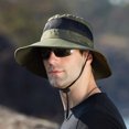 thumbnail image 6 of Baberdicy Men's Mesh Bucket Hat - Breathable Fishing Cap - Foldable Sun Protection - Outdoor Summer Essential - Mens Outdoor Sun Protection Mesh Breathable Fisherman Cap Army Green,One Size, 6 of 6