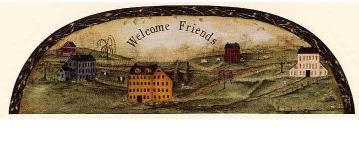 879497 Welcome Friends Sign Mural by York Wallcoverings Inc