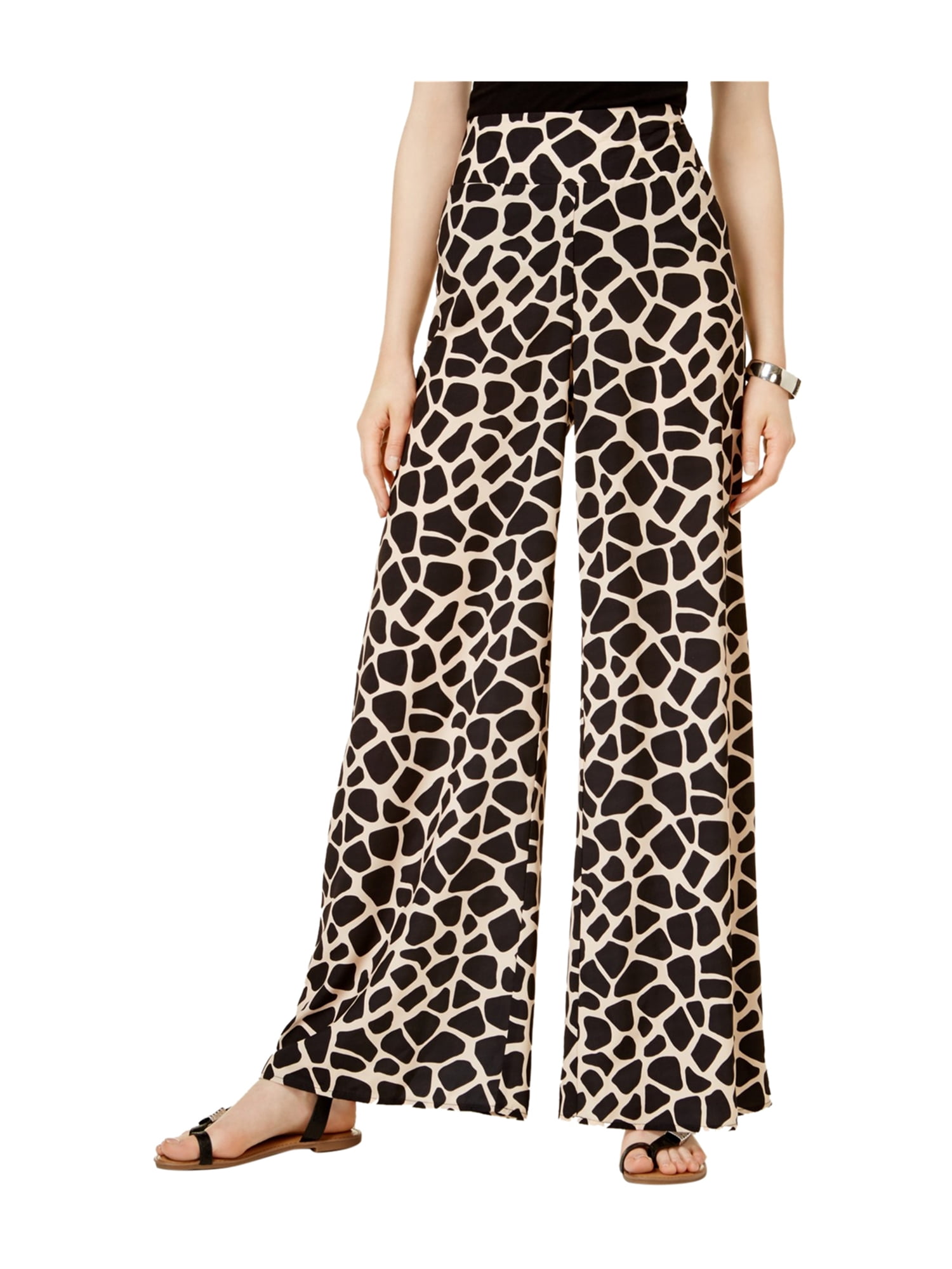 bar III Womens Giraffe Casual Wide Leg Pants blushcombo L/31 | Walmart ...