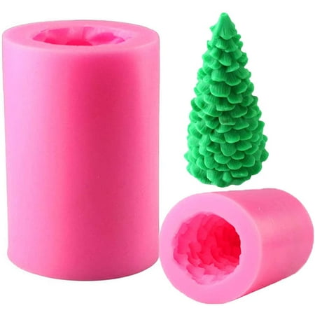 

3D Christmas Tree Shape Silicone Mold Candle Mold For Chocolate Soap Cake Fondant Candy Mold For Christmas Decoration