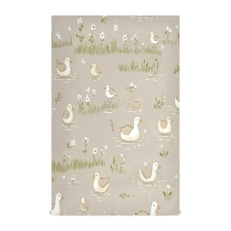 

Duck Pond Scene Kitchen Towels 6-Piece Pack Tea Towels for Kitchen Decorative Waffle Design 28x18in