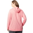 thumbnail image 2 of Women's Plus Lightweight Slub Jersey Zip Hood, 2 of 3