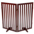 thumbnail image 1 of Convertible Wooden Dog Gate, Brown, 1 of 1