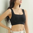 thumbnail image 2 of Curenmufel Racerback Bras for Women Sports Bras for Women High Support High Impact Sports Bras for Women Large Bust Push up Racerback Workout Running Bra (Black,L), 2 of 4