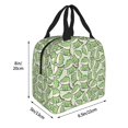 thumbnail image 2 of Yiaed Cute Crocodile Print Insulated Lunch Bag Reusable Cute Tote Lunch Box, Leakproof Cooler Lunch Bags for Work Office Travel School Picnic, 2 of 5