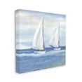 thumbnail image 2 of Stupell Industries Blue Sailboats Ocean Splash Coastal Painting Gallery Wrapped Canvas Print Wall Art, 2 of 5