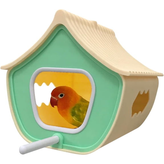 Bird House Parrot Breeding Box House Parrot Nesting Box for Small & Medium Birds Conure Quaker Cockatiel Lovebird Budgie, Suitable for All Season, Eco-Friendly PLA Material, Easy to Clean