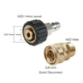 thumbnail image 2 of Juego de acopladores Quick Connect M22, 14 mm, macho, universal, 2 of 2
