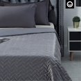thumbnail image 5 of Cozy Tyme Davu Weighted Blanket - 25 Pound Quilted Cover 60"x 80" Grey, 5 of 10