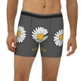 thumbnail image 6 of Sigee Keep Life Simple Daisy Flower for Men's Boxer Briefs,Moisture Wicking and Breathable Small, 6 of 9