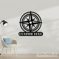 thumbnail image 2 of Handmadetneonsign Compass Rose Metal Wall Art Light, Compass Metal Sign Wall Decor, Compass Metal Decor, 2 of 5