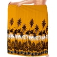 thumbnail image 2 of HAPPY BAY Men's Pareo Swim Trunk Vacation Sarong Beach Wrap One Size Gold, Beach Summer Vacation Aloha, 2 of 4
