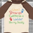 thumbnail image 4 of Inktastic Welder Like Daddy Boys or Girls Long Sleeve Baby Bodysuit, 4 of 5