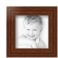 thumbnail image 2 of ArtToFrames 5" x 5" Walnut Picture Frame, 5x5 inch Brown Wood Poster Frame (WOM-4086), 5 Pack, 2 of 7