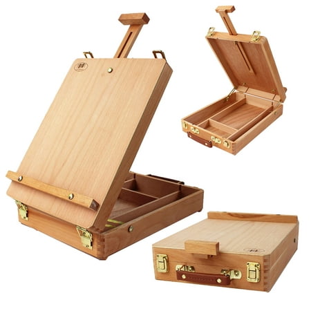 Ktaxon Adjustable Wood Table / Desk Top  Sketchbox Drawer Srorage Easel - Artist Drawing Painting Easel Board, Display Stand Holder Floor (Best Easels For Painting)