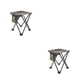 thumbnail image 3 of Soidarity Silla plegable compacta y cómoda para acampar para exteriores, taburete plegable portátil de tela para acampar al aire libre camuflaje 2Conjunto, 3 of 6