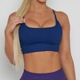 thumbnail image 6 of Women Padded Yoga Bra Fitness Gym Crop Top Seamless Yoga Top Workout Bras, 6 of 18