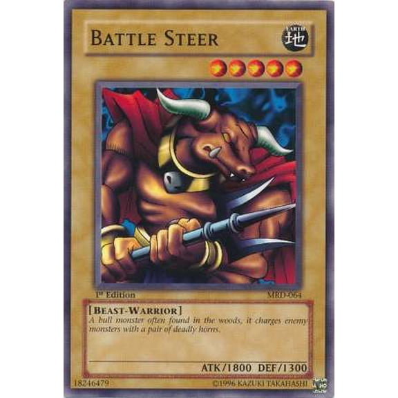 YuGiOh Metal Raiders Common Battle Steer MRD-064 (1st Edition)