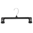 thumbnail image 2 of 5 Pcs Plastic Pant Hanger, Plastic Bottom Hanger, Dual Clip Clothes Hangers, Black Clip Hangers, Non Slip Skirt Garment Holder, Swivel Hook Clothes Hanging Accessory for Skirts, Shorts & Trousers, 2 of 5