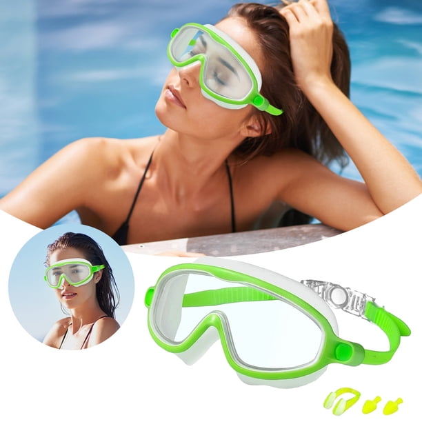 Gafas de natación, pinza nasal y tapones para los oídos para adultos y accesorios de natación cómodos