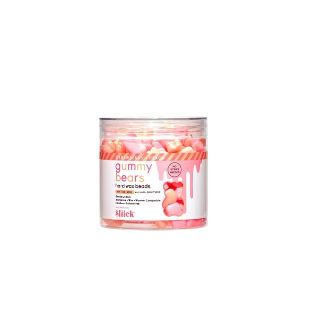 Sliick Perlas de cera dura para pieles sensibles – Perlas de cera de fruta de dragón para depilación facial y corporal, 8 oz
