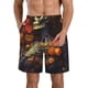 thumbnail image 1 of Balery Vintage Floral Skull Traje de Baño Estilo Hawaiano para Hombre, Shorts de Secado Rápido con Bolsillos-X-Large, 1 of 6