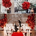 thumbnail image 5 of AOWEE Valentine Day Decoration, Red Heart Balloons Set with 1000Pcs Artificial Red Rose Petals for Anniversary Romantic Decorations, Valentine's day party Wedding Flower Decoration, 5 of 7