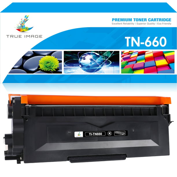 True Image 1-Pack Compatible Toner Cartridge for Brother TN-660 Work HL-L2305W HL-L2360DN HL-L2365DW DCP-L2520DW DCP-L2560DW Printer (Black)