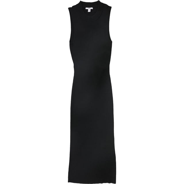 bar III Vestido suéter con espalda abierta para mujer, negro, mediano