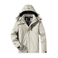 thumbnail image 2 of Clearance! Mifelio Rain Jacket Women Men's and Women's Ski Jacket Windproof Rain Jacket for Mens Snow Winter Coat Jackets for Women White1 XXXXL, 2 of 5
