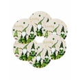 thumbnail image 7 of 13 Inch Round Placemats Set of 6, St. Patrick's Day Non Slip Heat Insulation PP Table Mats, Green Gnomes Gold Coin Shamrock Beige Washable Place Mats for Kitchen Dining Party Table Decor, 7 of 7